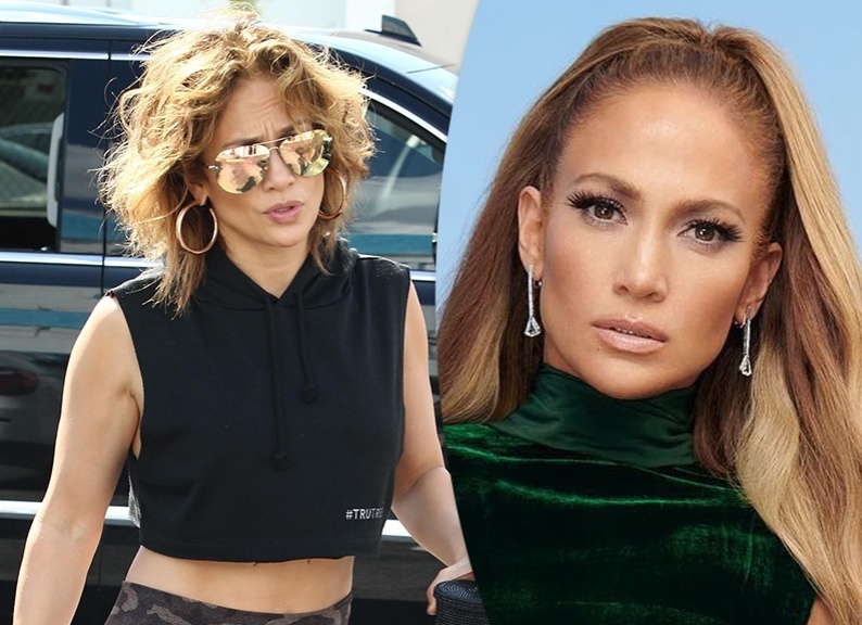 Как выглядит прическа Дженнифер Лопес без накладных прядей