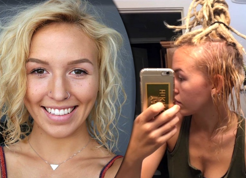 Американка показала как выглядят ее волосы после трех лет ношения дредов