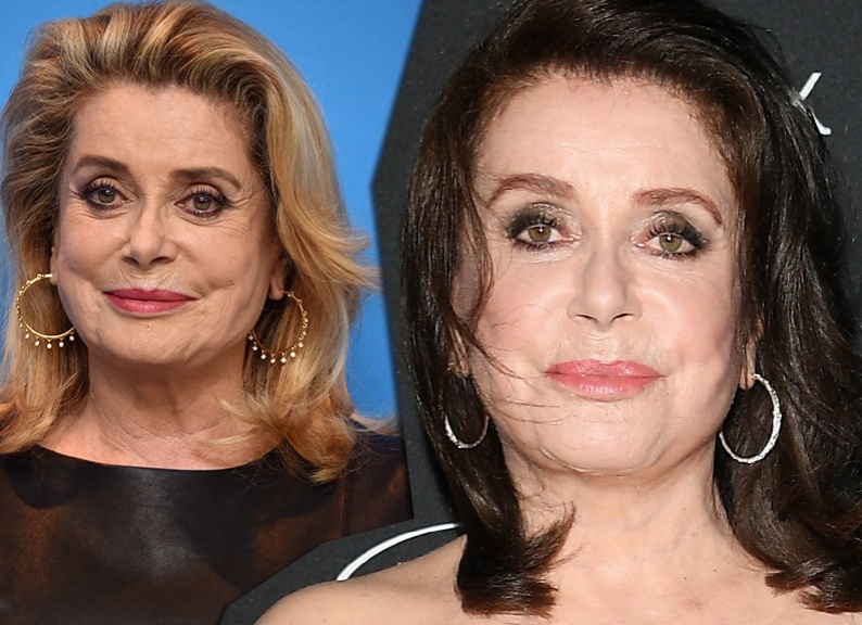 Блондинка Катрин Денев стала брюнеткой впервые за 13 лет